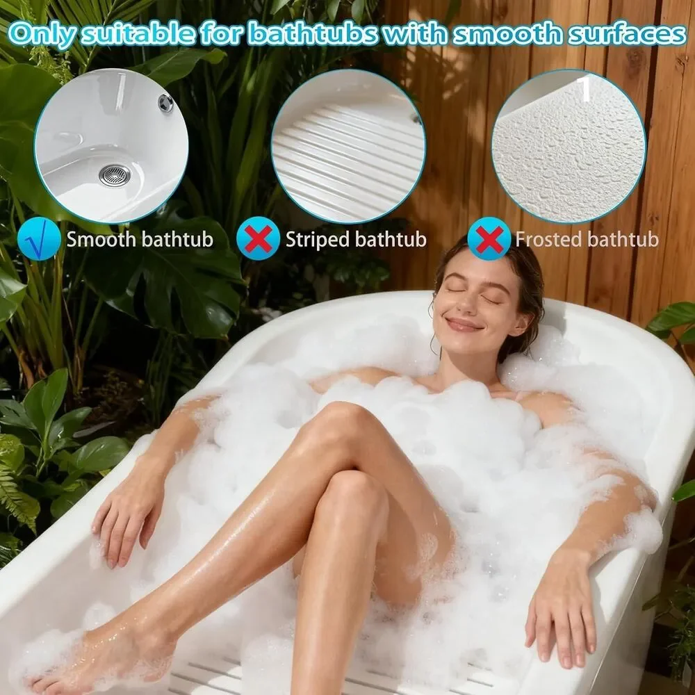 Bubble Bath Mat,Bubble Bath Massager for Smooth Bathtub – 3-Speed Adjustable Tub